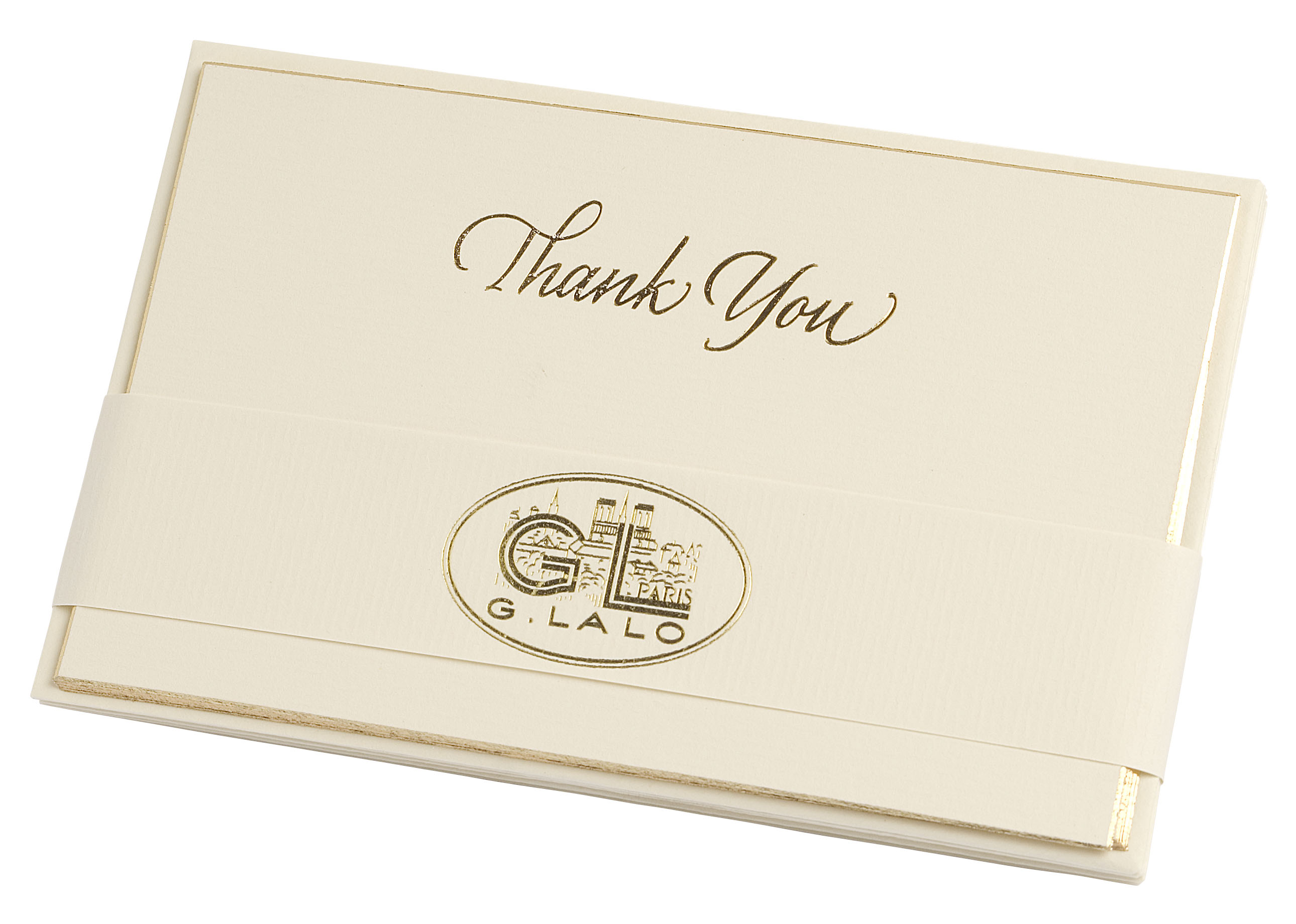 Bevel-Edged Thank You Note Cards - Show Special Net Price $2.00