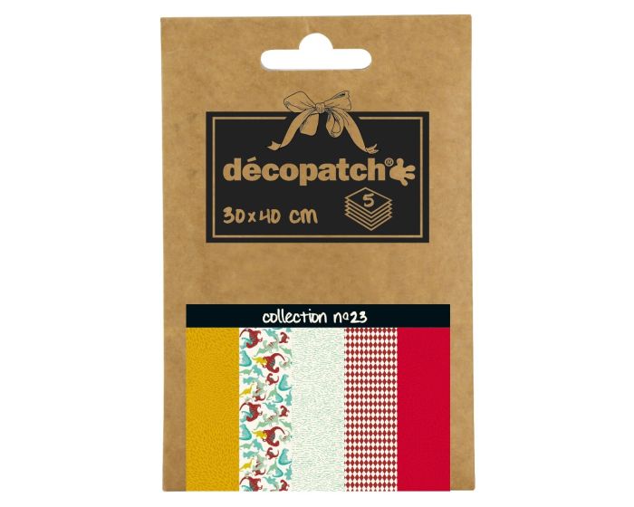 DP023 - Decopatch - Decopauge Paper - Assorted - Five Sheets