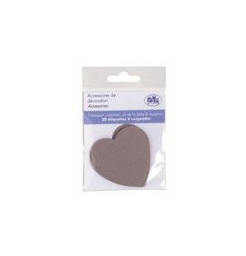 #043/09L G. Lalo Hearts Embellishment Hearts Taupe 20