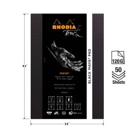 Rhodia Touch Maya Pad - Black - Cross - A5 - 50 Sheets