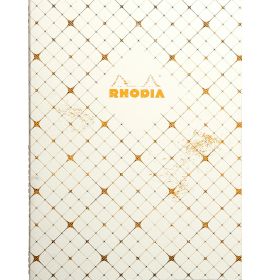 Rhodia - Heritage Collection - Sewn Spine - Lined - 32 Sheets - 9 3/4 x 7 1/2" - Checkered