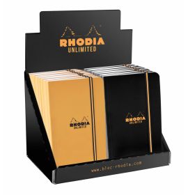 Rhodia - Unlimited - Pocket Notebook - Graph - 60 Sheets - Display - Orange/Black