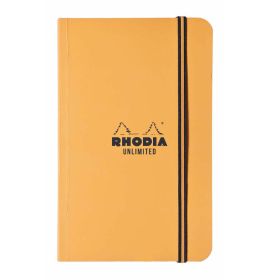 Rhodia - Unlimited - Pocket Notebook - Lined - 60 Sheets - 3 1/2 x 5 1/2" - Orange