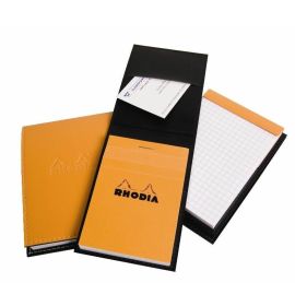 #118148 Rhodia Pad Holder Orange with Orange Graph Pad, 5 3/4 x 5 3/4