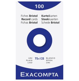 Exacompta - Index Cards - Blank - 100 Cards - 3 x 5" - White