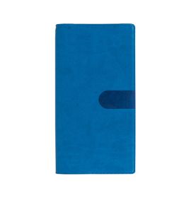 #4712Q5 Quo Vadis 2023 Biweek - Weekly Planner - 12 Months, Jan. to Dec. -  3 1/2 x 6 3/4" - Smooth Faux Suede Texas Blue