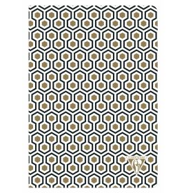 Clairefontaine - Notebook Collections - Neo Deco - Honeycomb - Lined - 48 Sheets - Ivory Paper - A5
