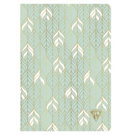 Clairefontaine - Notebook Collections - Neo Deco - Sea Green - Lined - 48 Sheets - Ivory Paper - A5