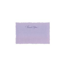 #2545/10 G. Lalo Deckle-Edge Thank You Packs 6 ¼ x 6 Lavender 5 x 5