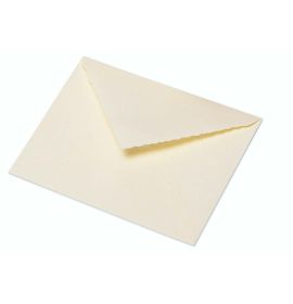 #268/55 G. Lalo Open Stock French Wedding Envelopes 5 ¼ x 3 ½ Deckle edge Antique White 50 cards