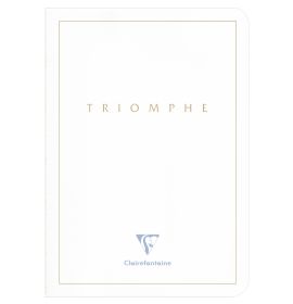 Clairefontaine - "Triomphe" Notebook - Sewn Spine - Blank - 48 Sheets - 6 x 8 1/4" - White