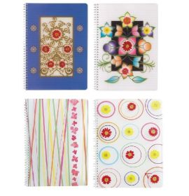 #370532 Clairefontaine Fleurs naturelles Notebooks 6 x 8 1/4 Lined sheets:90