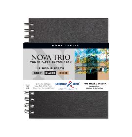 Nova Series Trio, 6 x 8", Wirebound, #399680T Stillman & Birn Mixed Media Sketchbook, Portrait, 51 sheets / 102 pages