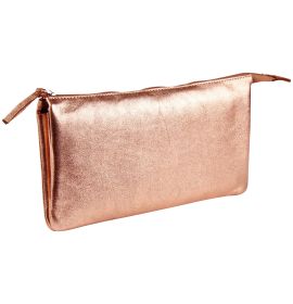 Clairefontaine - Leather Accessories - Iridescent Leather Double Pouch - Copper
