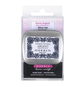 Herbin - Ink Pad for Seal - Silver