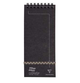 Clairefontaine - Europa Notepads -  Wirebound - Lined - 60 Sheets - 3 x 7" - Black
