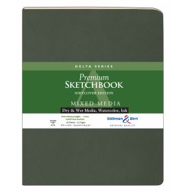 Delta Series, 8 x 10", Softcover, #501810P Stillman & Birn Mixed Media Sketchbook, Portrait, 52 Pages