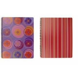 #528500 Clairefontaine Cirque Polypro Small Multicolor Spiral Notebook 6 x 8 1/4 Pollen Paper Blank/Lined 40 sheets w/20 colors