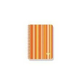 #528508/2 Clairefontaine Cirque Polypro Lined per design 6 x 8 ¼ Lined 90 sheets only available in stripes orange