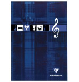 Clairefontaine - Music Notepad - 12 Staves per Page - 8 1/4 x 11 3/4" - Assorted