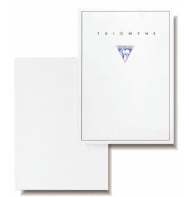#6174 Clairefontaine Triomphe Stationery Pad 8 ¼ x 11 ¾ Lined White 50 sheets
