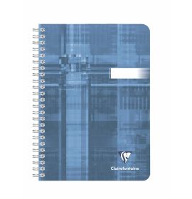 Clairefontaine - Classic Notebook - Wirebound - Lined - 96 Sheets - 6 x 8 1/4" - Blue Grey