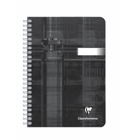 Clairefontaine - Classic Notebook - Wirebound - Lined - 96 Sheets - 6 x 8 1/4" - Black