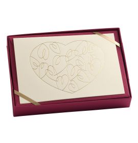 G. Lalo - Tresor Design - 5 Cards and Envelopes - 4 1/4 x 6" - Heart