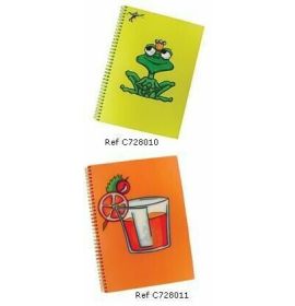 #728010 Clairefontaine Large Notebooks Sophie Maxwell Discover Collection 8 1/4 x 11 3/4 Color Paper Frog 50 sheets