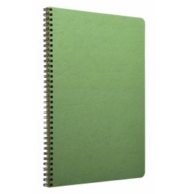Clairefontaine - Basic Notebook - Wirebound - Lined with Margin - 50 Sheets - 8 1/4 x 11 3/4" - Green