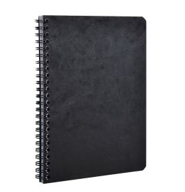 #785661 Clairefontaine Basic Notebooks Side Wirebound 6 x 8 ¼ Lined Black 60 sheets