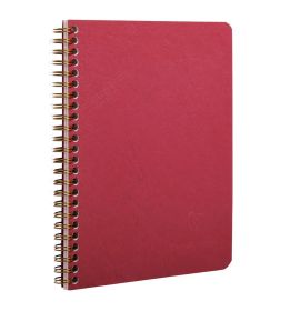 #785662 Clairefontaine Basic Notebooks Side Wirebound 6 x 8 ¼ Lined Red 60 sheets