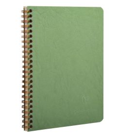 #785663 Clairefontaine Basic Notebooks Side Wirebound 6 x 8 ¼ Lined Green 60 sheets