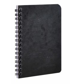 Clairefontaine - Basic Notebook - Wirebound - Lined - 50 Sheets - 3 1/2 x 5 1/2" - Black