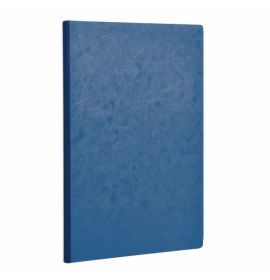 Clairefontaine - Basic Notebook - Clothbound - Elastic Closure - Lined - 96 Sheets - 6 x 8 1/4" - Blue