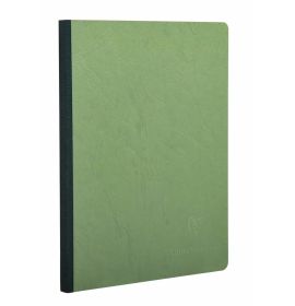 Clairefontaine - Basic Notebook - Clothbound - Elastic Closure - Lined - 96 Sheets - 8 1/4 x 11 3/4" - Green