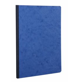 Clairefontaine - Basic Notebook - Clothbound - Elastic Closure - Lined - 96 Sheets - 8 1/4 x 11 3/4" - Blue