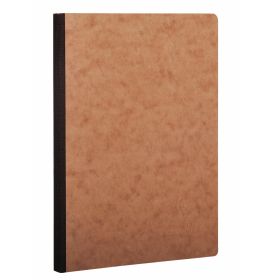 Clairefontaine - Basic Notebook - Clouthbound - Elastic Closure - Lined - 96 Sheets - 6 x 8 1/4" - Tan