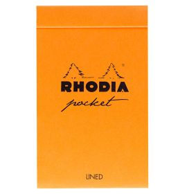 Rhodia - Pocket Notepad - Display - Dot Grid - 40 Sheets - 3 x 4 3/4" - Black and Orange