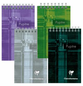 Clairefontaine - Classic Notepad - Wirebound - Graph - 80 Sheets - 4 1/4 x 6 3/4" - Assorted