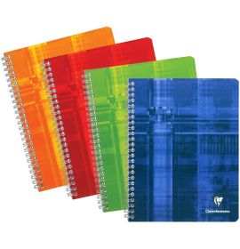 Clairefontaine - Classic Notebook - Wirebound - Graph - 90 Sheets - 6 x 8 1/4" - Assorted
