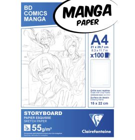 Clairefontaine - Manga Drawing Paper - Storyboard Pad - 8 x 12"