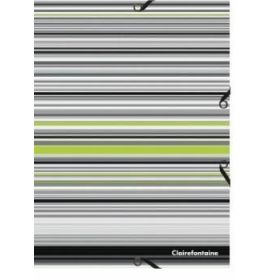 #953100 Clairefontaine Wild Stripes Polypro Portfolio Assorted Covers Pack 25