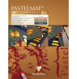 #96005 - Clairefontaine Pastelmat - Glued Pads - Assorted - 12 Sheets - 360g - 7 x 9 1/2"