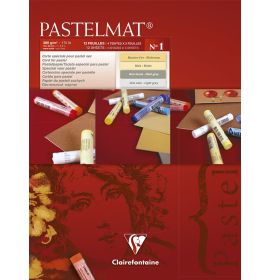 #96016 - Clairefontaine Pastelmat - Glued Pads - Assorted - 12 Sheets - 360g - 7 x 9 1/2"