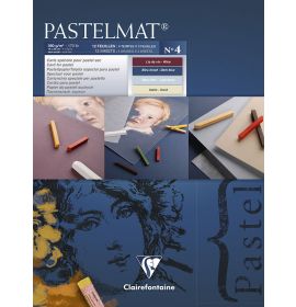 #96110 - Clairefontaine Pastelmat - Glued Pads - Assorted - 12 Sheets - 360g - 7 x 9 1/2"