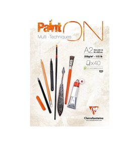 Clairefontaine - PaintON - 40 Sheets - 17 x 23" - White