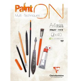 Clairefontaine - PaintON - 40 Sheets - 8 x 12" - White