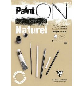 Clairefontaine - PaintON - 40 Sheets - 12 x 17" - Natural