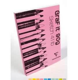 Clairefontaine - Sketch Pads - GraF it - Blank - 80 Sheets - 6 x 8" - Rose
